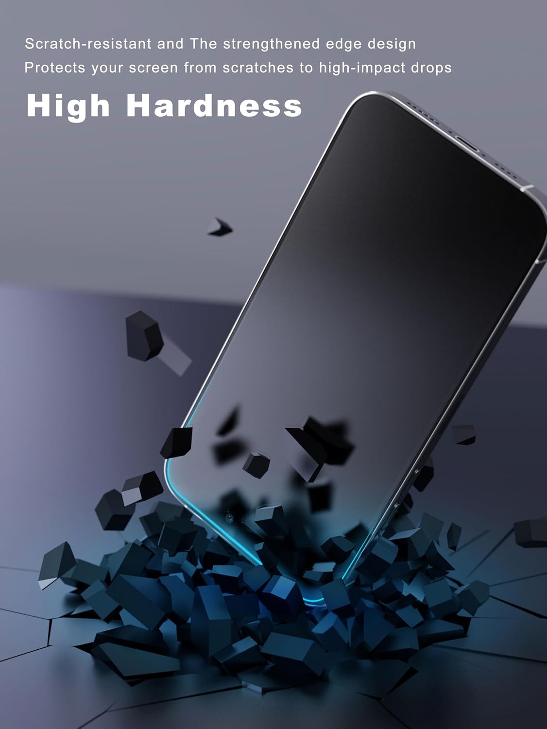 2 Pack for iPhone 16 Pro Max Matte Screen Protector 6.9 inch, Anti Fingerprint Anti Glare Screen Protector Tempered Glass Easy Installation