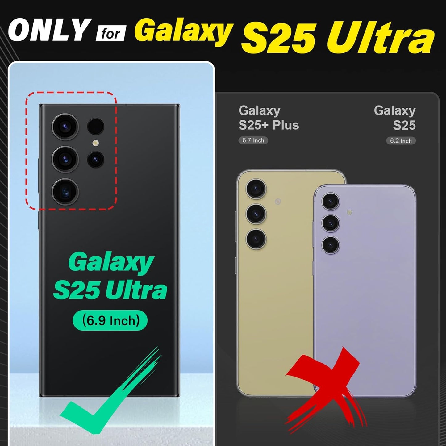 TUCCH Wallet Case for Galaxy S25 Ultra, Removable 2 in 1 RFID Blocking [4 Card Slots] Wrist Strap [Wireless Charging] Kickstand PU Leather Magnetic Detachable Folio Cover for Galaxy S25 Ultra, Brown