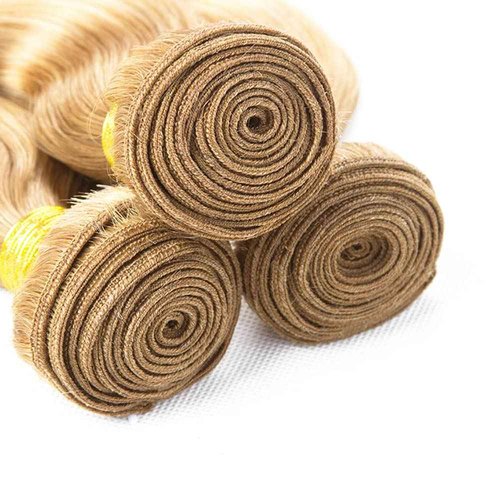 24 26 28 inch Blonde Bundles Human Hair 613 Deep Wave Bundle P27/613 Wet and Wavy Bundles Two Tone 613 and #27 Color