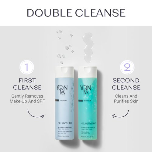 Yon-Ka Cleansing and Hydrating Skincare Set | Lotion PS Toner for Dry or Sensitive Skin and Gentle Foaming Face Wash and Makeup Remover | Set of 2, 6.76 fl oz and 6.8 fl oz