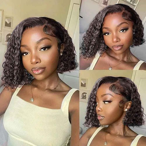 Fabimiya P4/GREY Human Hair Bundles 22 24 26 inch Jerry Curly Wave Human Hair Bundles Highlight Chocolate Grey Unprocessed Soft Sewn In Hair with Double Weft for Black Women