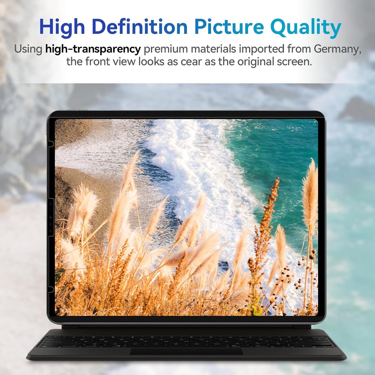 Magnetic Privacy Filter Compatible with iPad Air 6th 13 Inch 2024, Removable Anti Glare Blue Light Privacy Screen Privacy Screen Privacy Screen