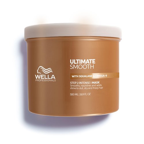 Wella Professionals ULTIMATE SMOOTH Intense Mask | Nourishing Treatment for Dry & Frizzy Hair | With Squalane & Omega 9 | 16.9 Fl Oz