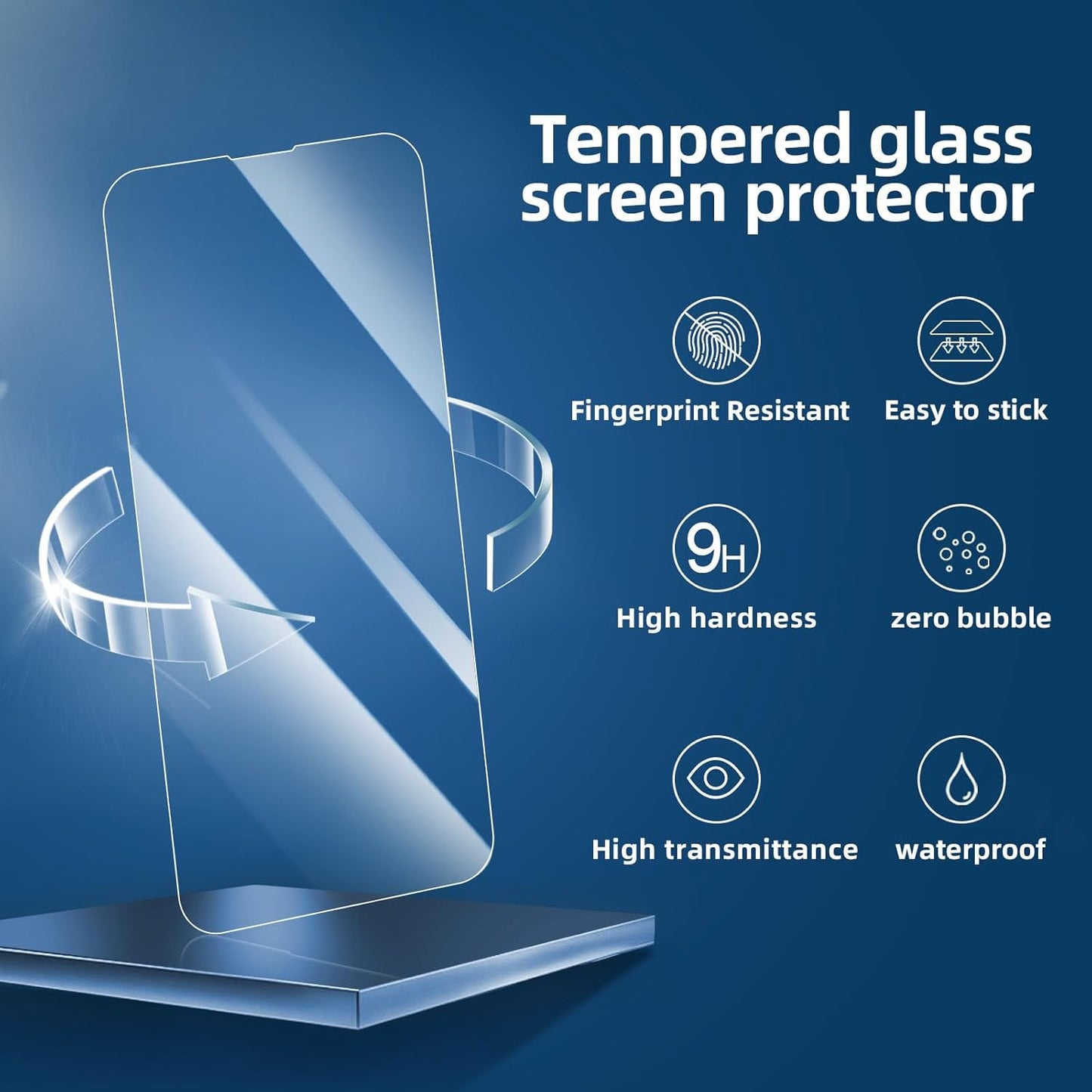 NEW'C 3 Pack Designed for iPhone 16e Screen Protector (6.1 inches),Enhanced Tempered Glass Protection,Case Friendly Scratch-proof, Bubble Free, Ultra Resistant