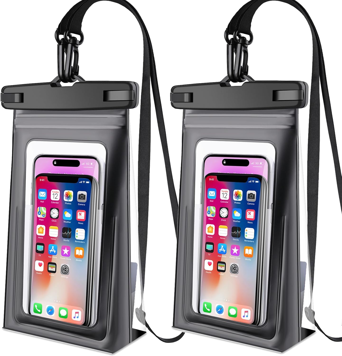 Waterproof Phone Pouch for Cruise Ship Essentials 2024 Woman, Large Waterproof Cellphone Dry Bag Floating for iPhone 16 15 14 13 12 11 Pro Max Galaxy S20-S24, Up to 7" IPX8 HD Touch Protector 2 Pack"