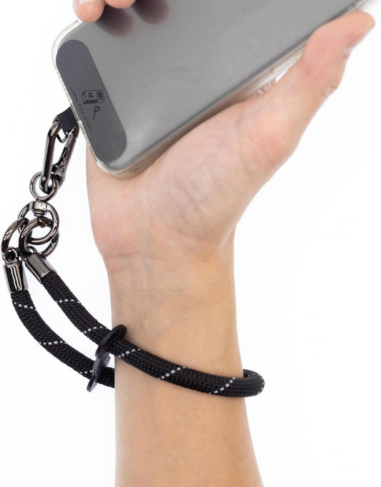 Cell Phone Wrist Strap Phone Lanyard Wrist Phone Wristlet Lanyard Hand Wristlet Strap (Black Reflective)