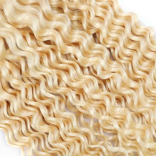 Condescension Human Hair Bundles 26 28 30 Inch Blonde 613 Jerry Curly Bundles Human Hair Unprocessed Brazilian Virgin Quick Weave Hair for Black Women
