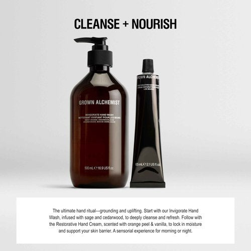 Grown Alchemist Restorative Hand Cream. Vanilla and Orange Peel. Non-Greasy Moisturizer that Soothes & Softens Hands, 16.9 Ounce (500 mL)
