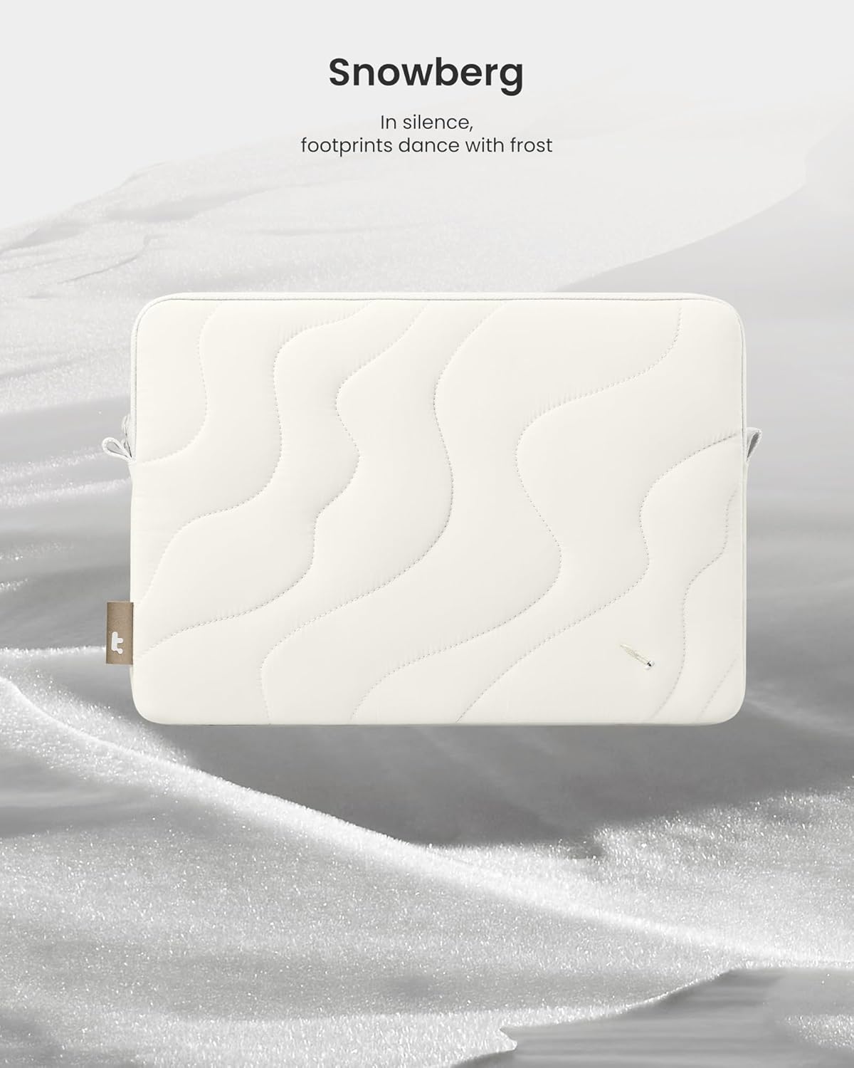 tomtoc 360 Protective Puffy Laptop Sleeve for 13-inch MacBook Air M4(2025)/M3/M2/M1 A3240 A3113, MacBook Pro M2/M1, iPad Air (M3/M2)/Pro M4, Quilted Soft Puffer Bag for 13-inch Surface Pro Copilot+PC