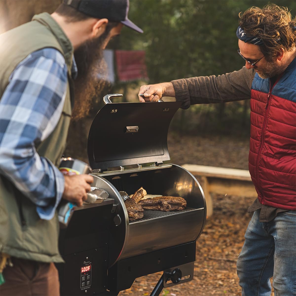 recteq Pellet Grill - Road Warrior 340 + Grilling Basics Bundle, Portable Electric Pellet Smoker Grill, BBQ, Wood Pellets, Sear, Smoke, and More