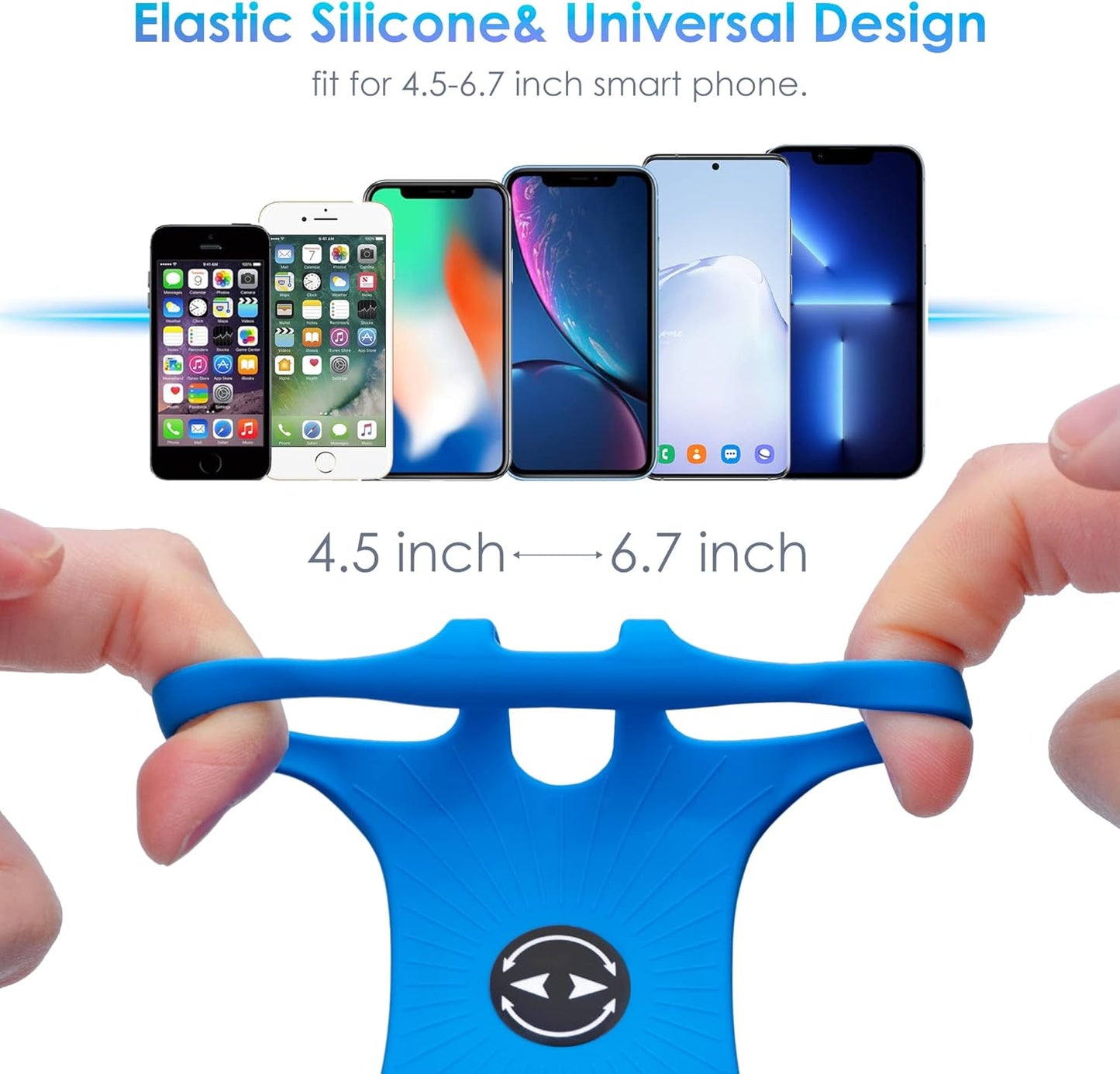 Cikyner Running Armband : 3 in 1 Sports Phone Holder - 360 Rotatable & Detachable for 4.5-7'' iPhone - Gym Running Hiking