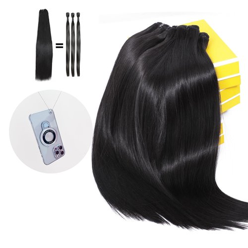 Urbeauty Raw Bundles Human Hair, No Tangle Shedding, Keep Texture Silky Soft after 89 Times Washes, 16A Raw Indian Hair Bundles Triple Lifespan Chemical Free Unprocessed Natural Raw Hair
