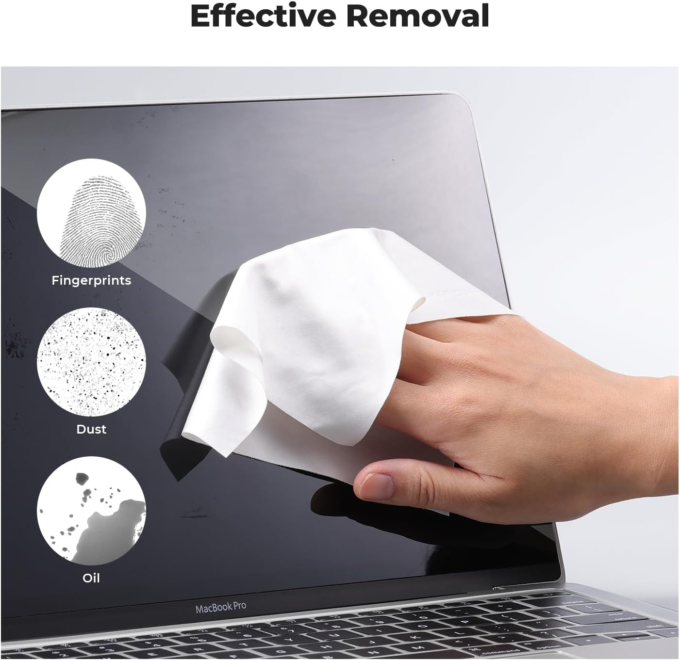 K&F CONCEPT 6 Pack Microfiber Cleaning Cloths for Glasses, Individually Wrapped Lens Cleaner Cloths, Glasses Wipes for Eyeglass, Cameras, iPad, iPhone, TV Screen (6''x6'')