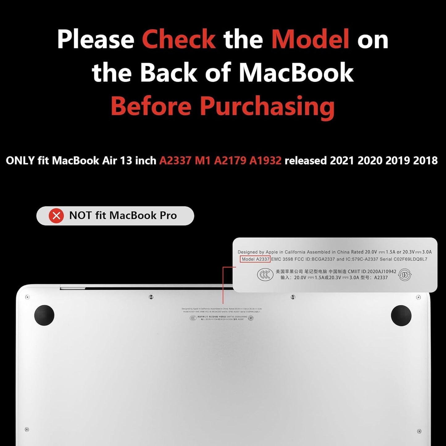 MEEgoodo for MacBook Air 13 inch Case 2021 2020 2019 2018 Released A2337 M1 A2179 A1932 with Touch ID, Plastic Hard Shell & Keyboard Cover Compatible with MacBook Air Case 13.3, Multicolored Roses