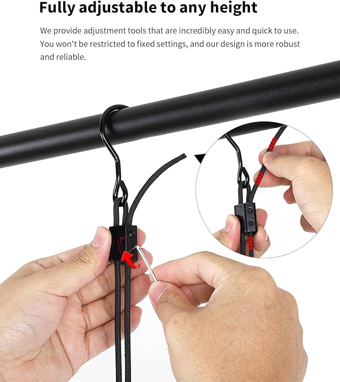 BaiNong Adjustable Closet Hanging Rod Heavy Duty 36'' Black (Black, 36 Inch)