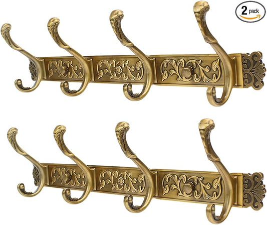 Coat Rack Wall Mount,Vintage Wall Hooks Coat Hooks Antique Towel Racks for Bathroom Entryway Bedroom Bathroom Clothes Heavy Duty,