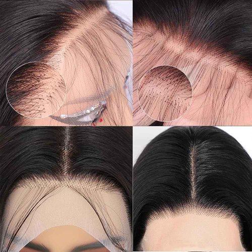 Xojao Straight Lace Front Wigs Human Hair Pre Plucked 13x4 HD Lace Frontal Wigs for Women Brazilian Virgin Human Hair Wig With Baby Hair Glueless Natural Color 180 Density 26 Inch
