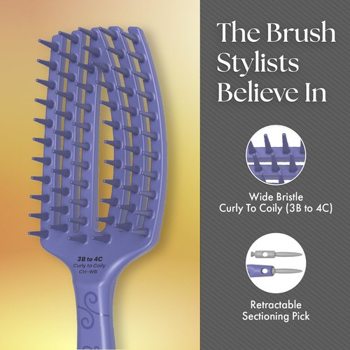 Olivia Garden CurlyHair 4-Piece Box Set (CH-DB, CH-SB, CH-WB, CH-PC) in Recycled PET Box