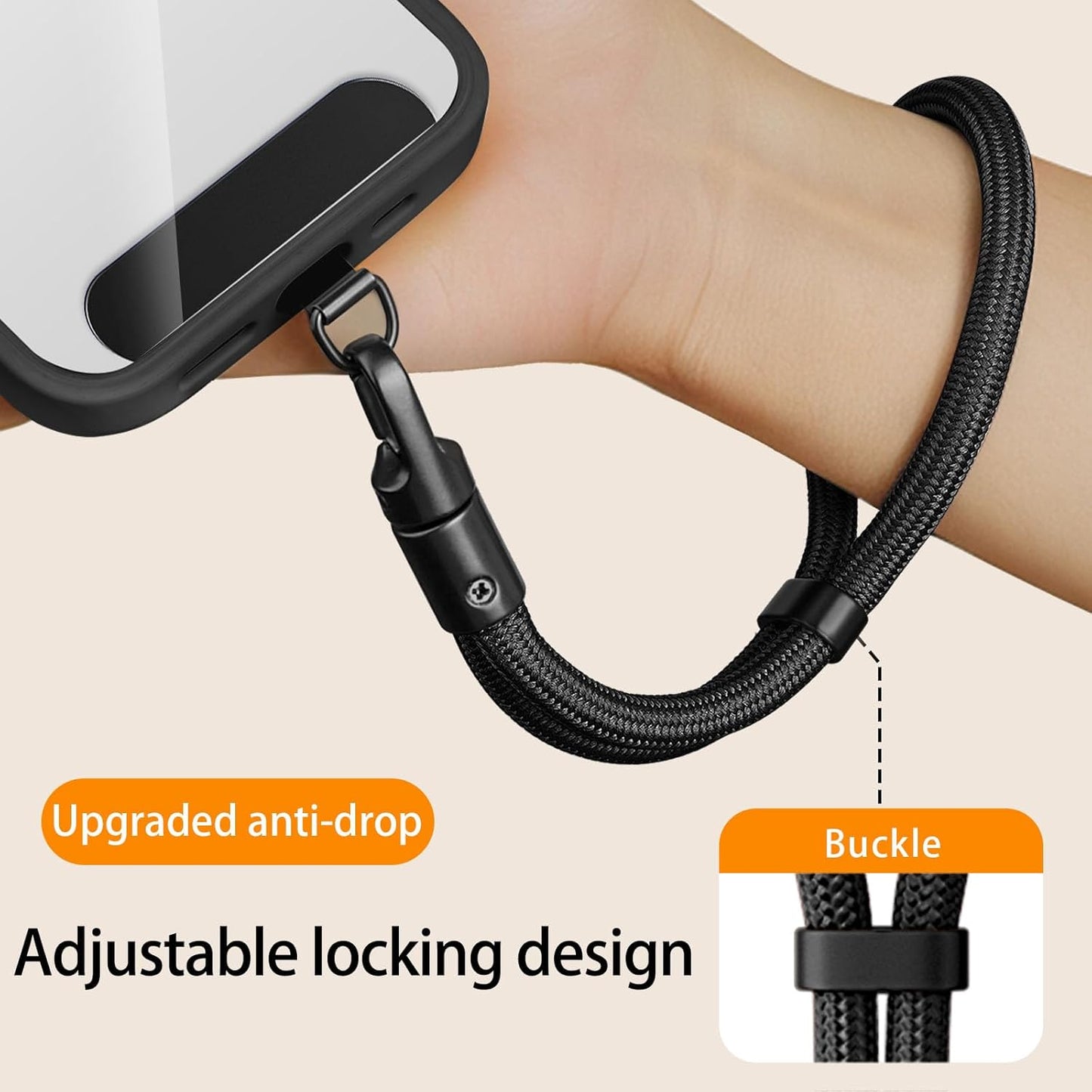 Cell Phone Lanyard, Phone Wrist Strap for iPhone Case Camera, Anti Theft Strap Wristlet with 360° Rotating Hook, Camera Strap Wrist for Key Wristlet Phone Case
