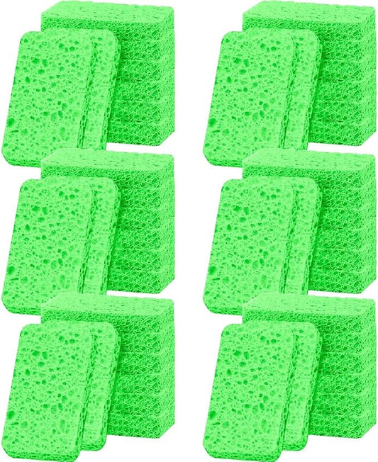 36 - Pack Non-Scratch Scrub Sponges - Sponges for Dishes and Washing Dishes, Cleaning Sponges for Kitchen Home and More（Green）