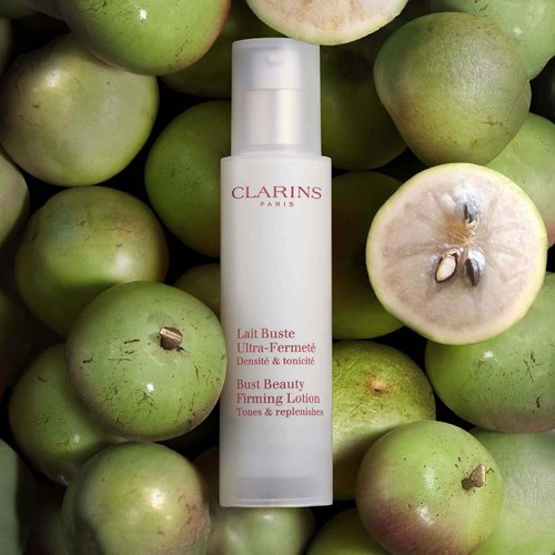 Clarins Bust Beauty Firming Lotion | Visibly Firms, Smoothes and Tones Skin on Bust and Décolleté | Hydrates and Softens | Lightweight and Fast Absorbing | All Skin Types | 1.7 Ounces