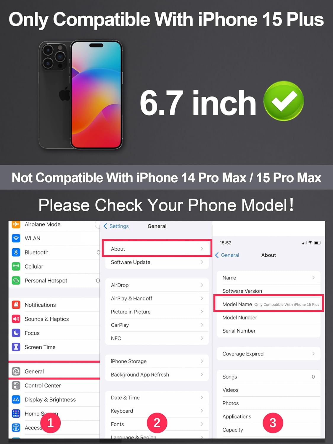 Compatible for iPhone 15 Plus/iPhone 16 Plus Screen Protector 6.7 inch, Anti Blue Light HD Tempered Glass Screen Protector Easy Installation, Case Friendly, 2 Pack