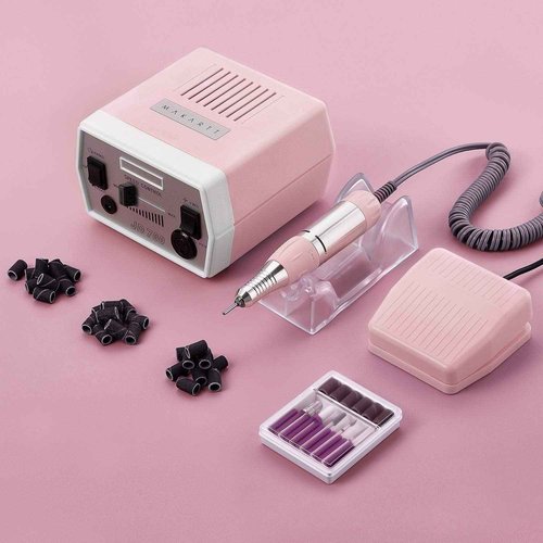 Makartt Geneviere Electric Nail Drill Machine with Nail Drill Bits Set 10Pcs Bundle