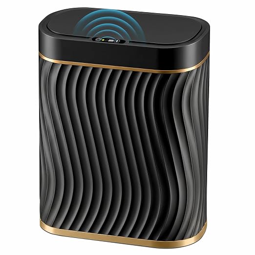 Ogikey Bathroom Trash Can with Lid, 5 Gallon Automatic Touchless Garbage Can, Motion Sensor Smart Trash Bin, Slim Waterproof Waste Bin for Living Room, Bedroom, Office, Kitche