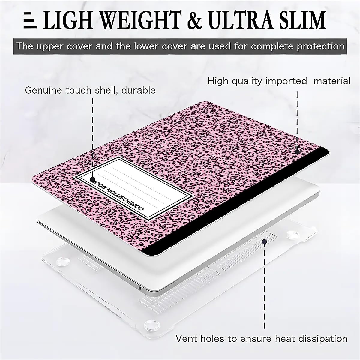 Compatible with MacBook Air 13.3 13.6 Inch Case 2022 2021 2020 2019 Plastic Hard Shell Case Cover,13.3 Air (A1932/A2179/A2337), Notebook