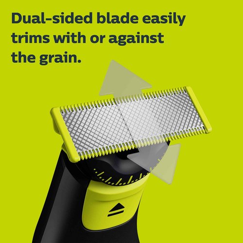 Philips Norelco OneBlade 360 with Connectivity Face & Body Hybrid Electric Trimmer & Shaver, QP4631/90 + Philips Norelco Genuine OneBlade 360 Blade Replacement Blades, 2 Count, QP420/80
