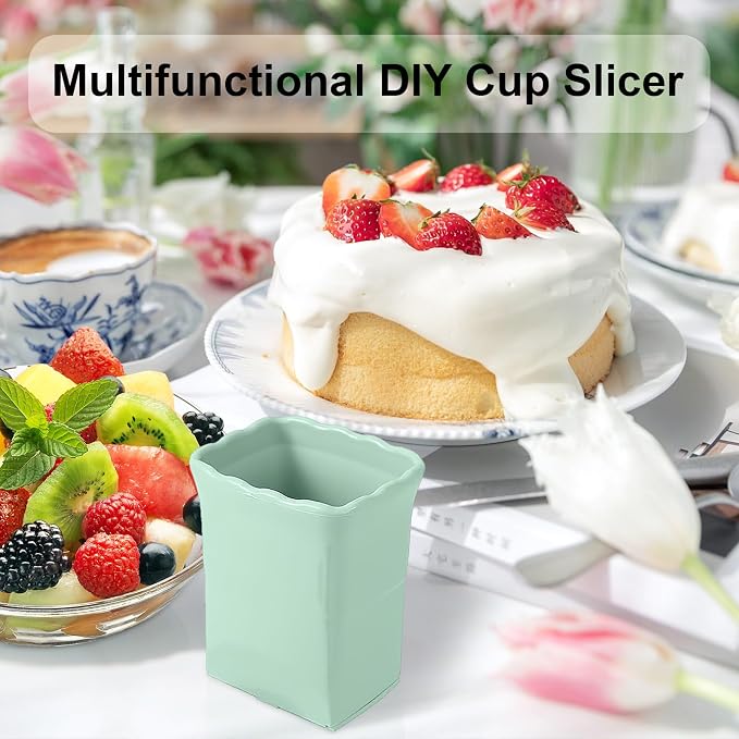 2Pcs Strawberry Slicer Cup：Fruit Slicer Cup for Strawberry Egg Banana Mushroom Cucumber Kiwi and Veggie Salad Speed Cutter the Kitchen Portable Slicing Tool (2pcs)