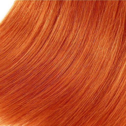 Giginger Bundles Human Hair 16 18 20 inch Orange Straight Bundles 350 Color Human Hair Unprocessed Quick Weave Soft Sewn In Hair Extensions for Black Women