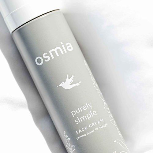 Osmia Skincare - Natural Purely Simple Face Cream For Sensitive + Reactive Skin | Apricot Kernel, Kukui, Rose, Chamomile Oils + Aloe | Clean Beauty For Healthy Skin (1.7 oz | 50 ml) NEW PACKAGING