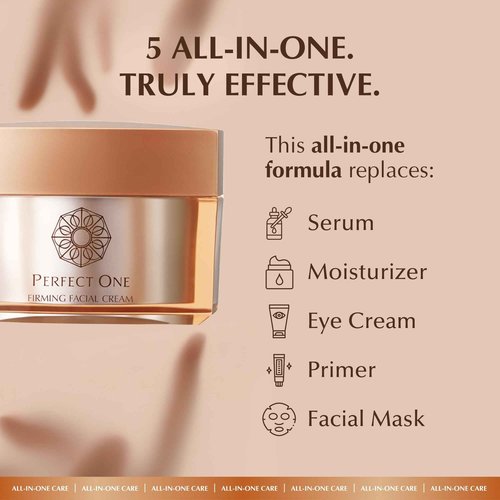 PERFECT ONE Japanese Skincare Trio: Niacinamide, Collagen & Hyaluronic Acid Set - Firming Facial Cream, Firming Body Cream & Bubble Cream Wash for Hydration and Nourishment