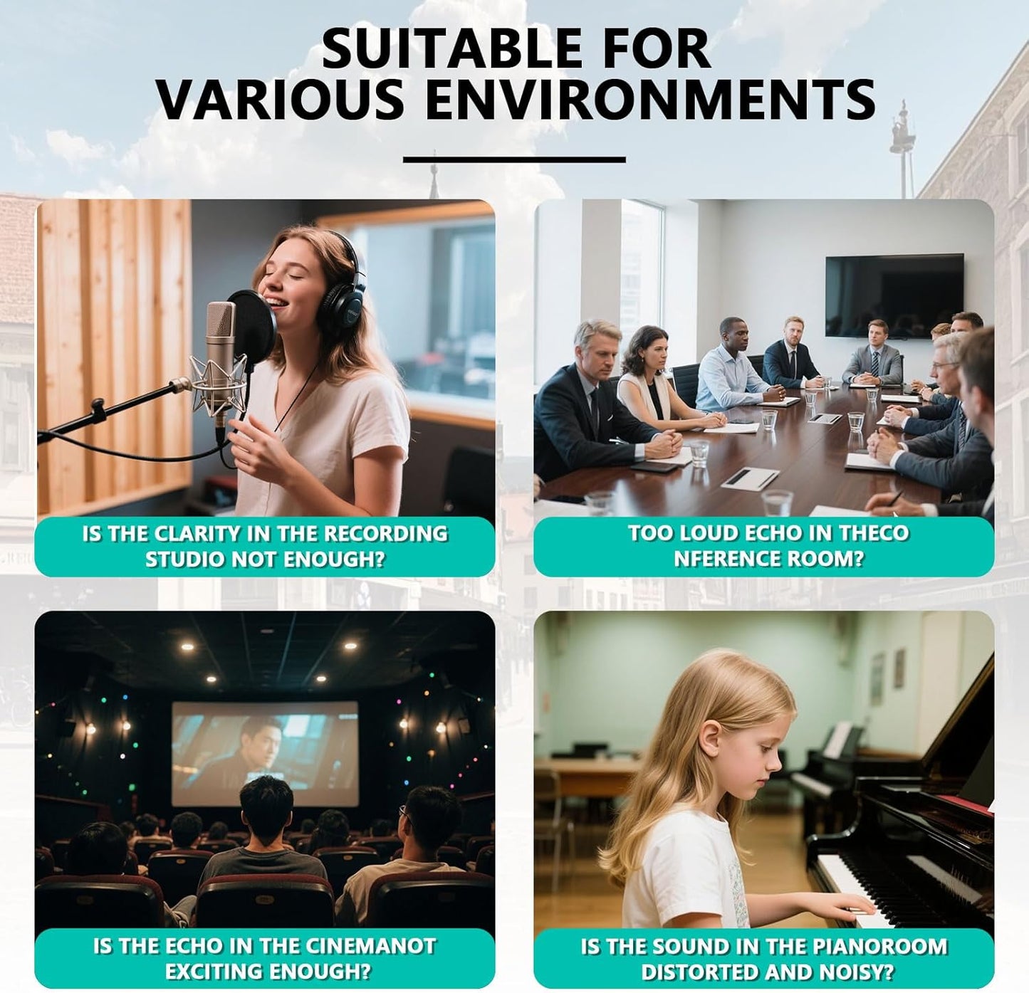 Sound Proof Foam Panels for Walls 1" X 12" X 12" Acoustic Foam Panels Insulation Studio Soundproofing Fire Resistant Noise Absorbing for Studio, Office, Home (DK-L 12" X 12" X 1", 42PACK)