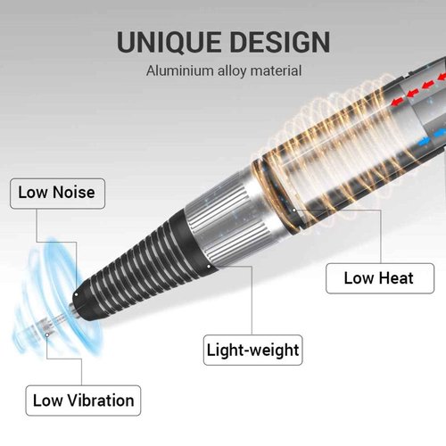 MelodySusie Professional Rechargeable 30000 RPM Nail Drill SC320H with Nail Drill Machine Holder