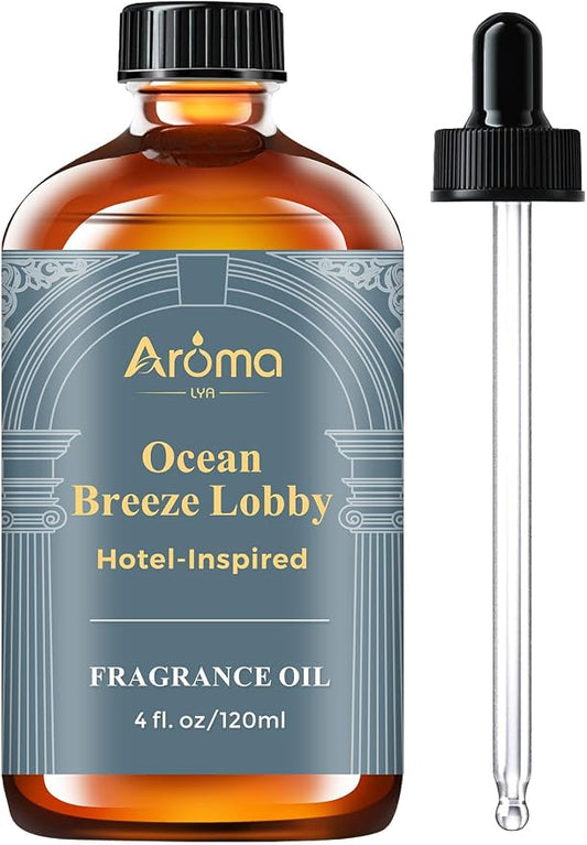 Ocean Breeze Lobby Fragrance Oil, Hotel-Inspired Coastal Resort Scent, Diffuser Oil for Home Diffusers and Crafting