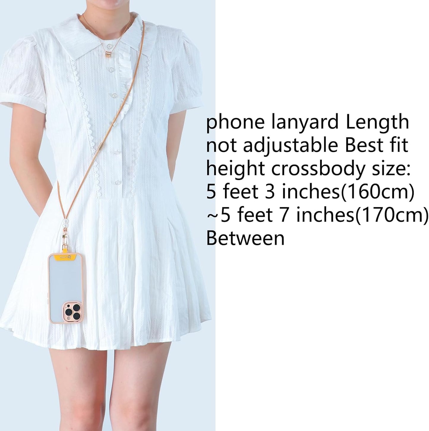 cell phone lanyard Detachable Phone Chain Strap Leather 2-in-1 phone wrist strap