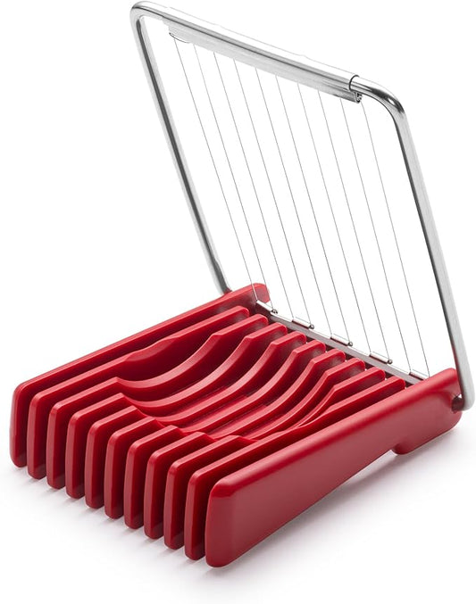 HIC Kitchen Double-Sided Egg Slicer, 18/8 Stainless Steel Wires