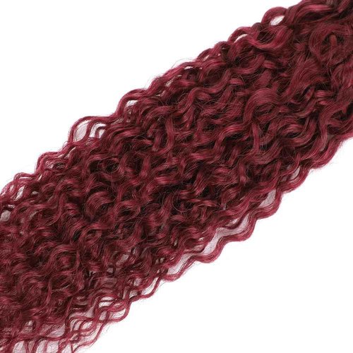 Condescension Human Hair Bundles Burgundy 99J Jerry Curly 22 24 26 Inch Bundles Human Hair 100% Unprocessed Burgundy Soft Sewn In Hair with Double Weft for Black Women