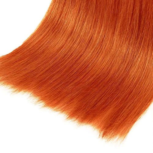 Condescension Human Hair Bundles 22 24 26 inch Orange Burnt Orange 350 Straight Wave Bundles Human Hair Unprocessed Brazilian Virgin Hair for Black Women