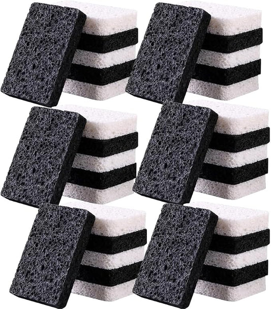 36 - Pack Non-Scratch Scrub Sponges - Sponges for Dishes and Washing Dishes, Cleaning Sponges for Kitchen Home and More（Black+White）