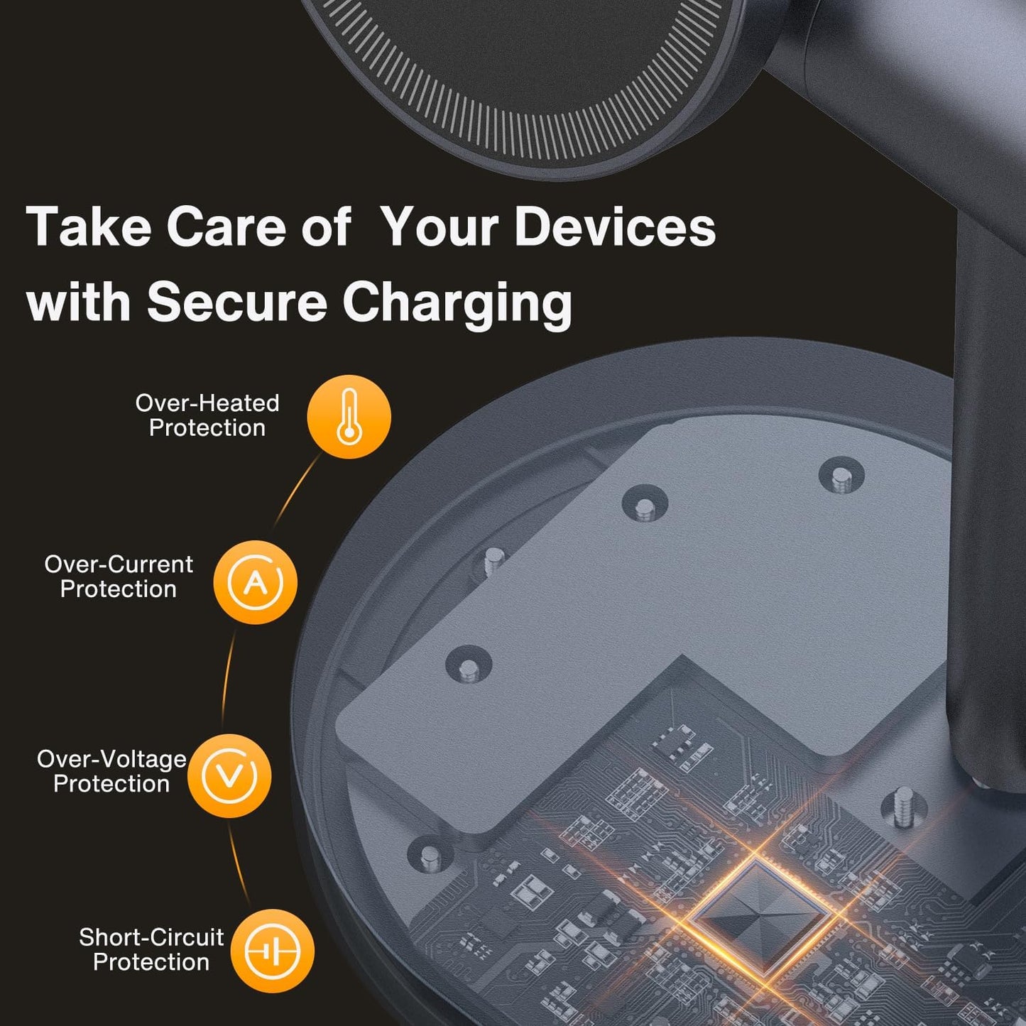 iVANKY 15W Fast Qi2 Certified 4 in 1 Wireless Charger Stand with Nightstand Light for MagSafe Magnetic Charging Station, 25W 3 in 1 Charge for iPhone 17/16/15/14 Plus Pro Max Air,Apple iWatch, Airpods