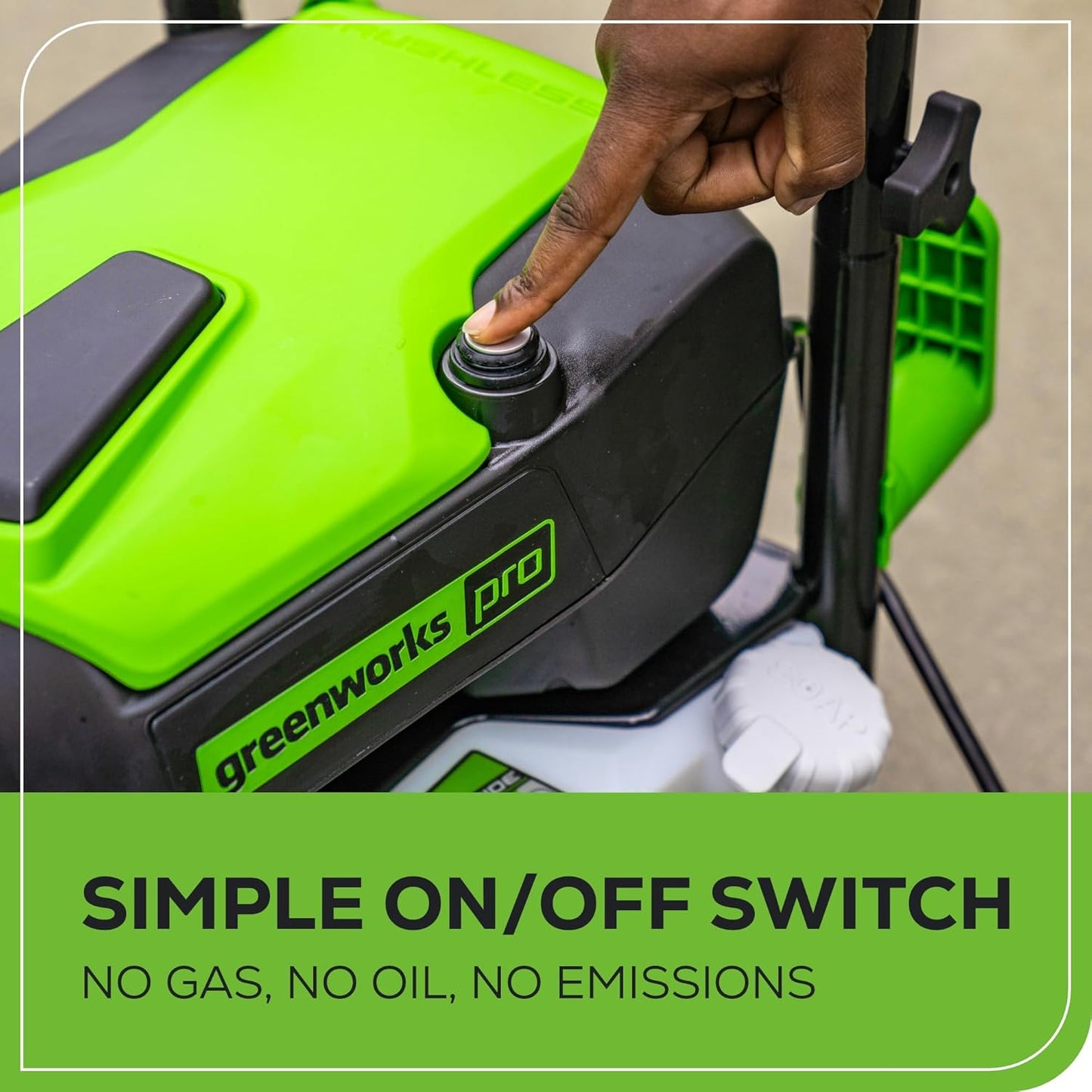 Greenworks 2700 PSI Pressure Washer (2.3 GPM Max) with Foam Cannon - Powerful Enough to Remove Pesky Dirt and Grime on Siding, Fences, Patios, Driveways, and Sidewalks