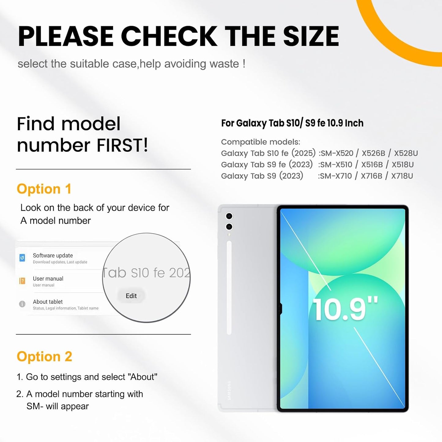 Timecity Case for Samsung Galaxy Tab S10 FE/ S9 FE 5G 10.9 Inch/ S9 11 Inch - Heavy Duty Protective Cover with Screen Protector, Rotating Stand, Shoulder Strap & S Pen Holder | Kids-Friendly, Black