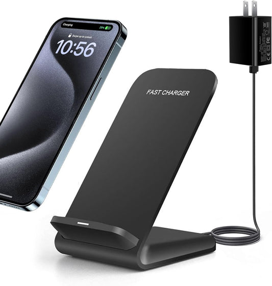 20W Fast Wireless Charger,Wireless Charging Stand Compatible with iPhone 16 Pro,15 Pro,15,14,13,12,11 Series/X/XS,Phone Charger for Galaxy S25/S24/S23/S22/Note 20,Pixel 8/7 Pro/LG G8 etc