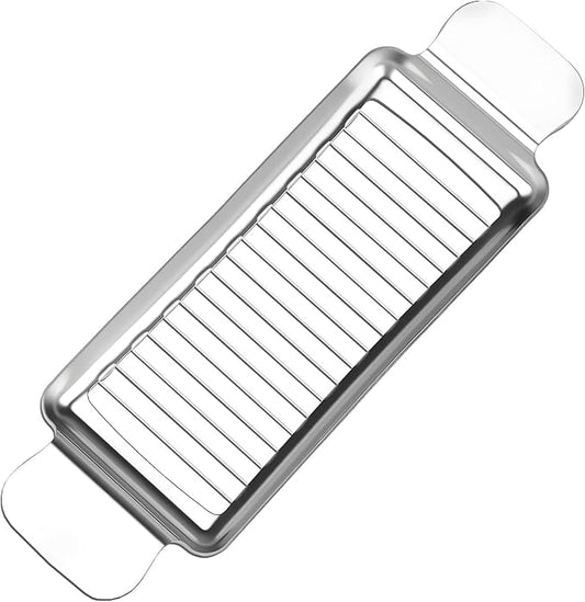 Butter Slicer Cutter for Block Cheese, 304 Stainless Steel Butter Slicers, Multipurpose Handheld Cutter for Block Cheese, Soft Fruits, Eggs, Dishwasher Safe Kitchen Tool