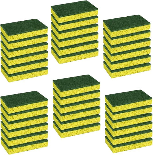 CELOX Scrub Sponges Heavy Duty Sponges for Dishes, Yellow, 36Pack
