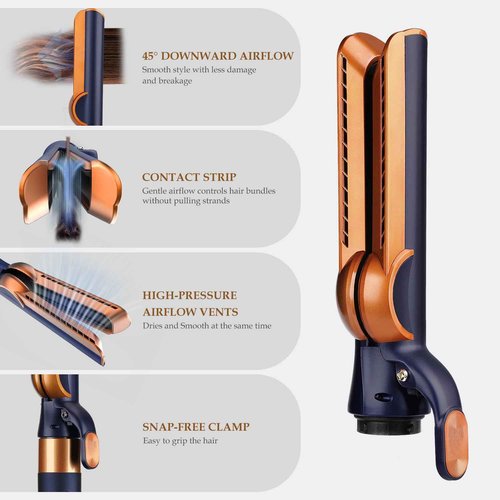 Airflow Attachment for Dyson Airwrap Styler, Smooth Attachment for Smooth Hair Style with Less Damage and Breakage for Dyson Airwrap