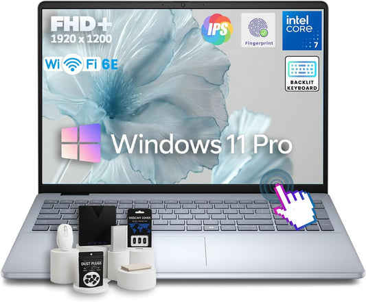 Dell 16 Business Laptop - w/Accessories • Intel 10-Core 7-150U • 16" FHD+ WVA Touchscreen • Win11 pro • Wi-Fi 6E • Backlit KB, • Fingerprint Reader, • Copilot • 32 GB DDR5 • 1TB SSD